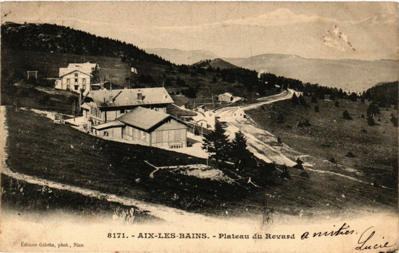 Carte postale ancienne Aix-les-Bains - Plateau du Revard à Aix-les-Bains