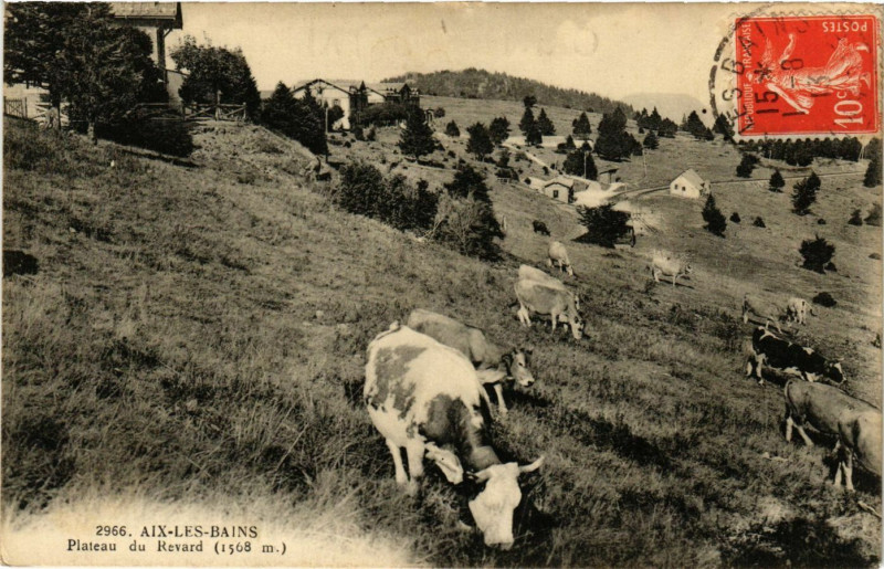 Carte postale ancienne Aix-les-Bains - Plateau du Revard (1568 m) à Aix-les-Bains