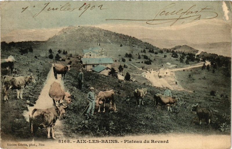Carte postale ancienne Aix-les-Bains - Plateau du Revard à Aix-les-Bains