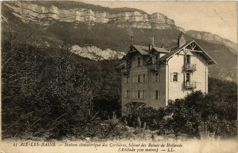 Carte postale ancienne Aix-les-Bains - Station climaerique des Corbieres Sefour des... à Aix-les-Bains