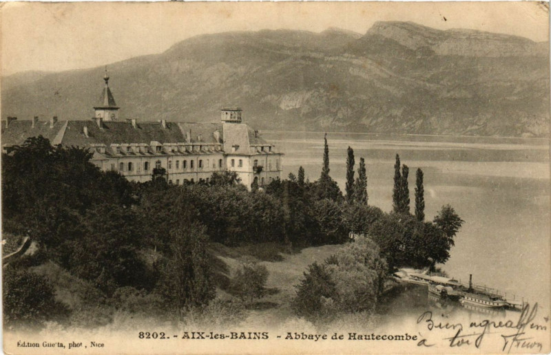 Carte postale ancienne Aix-les-Bains - Abbaye de Hautecombe à Aix-les-Bains