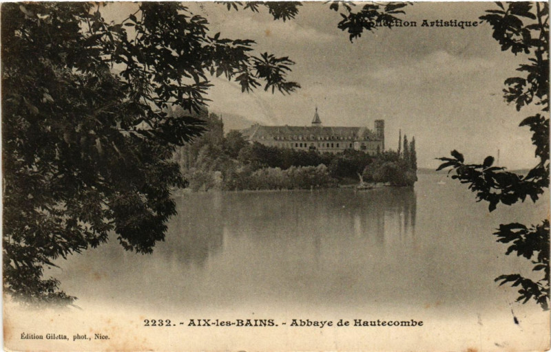 Carte postale ancienne Aix-les-Bains - Abbaye de Hautecombe à Aix-les-Bains