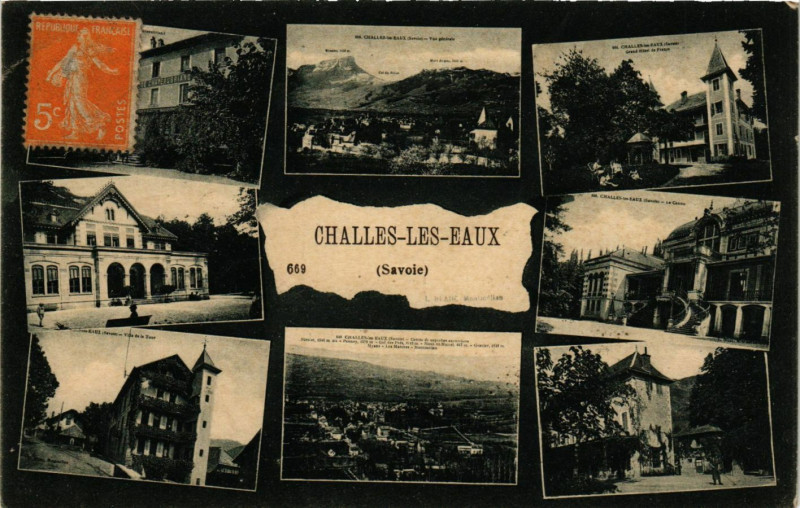 Carte postale ancienne Challes-les-Eaux à Challes-les-Eaux