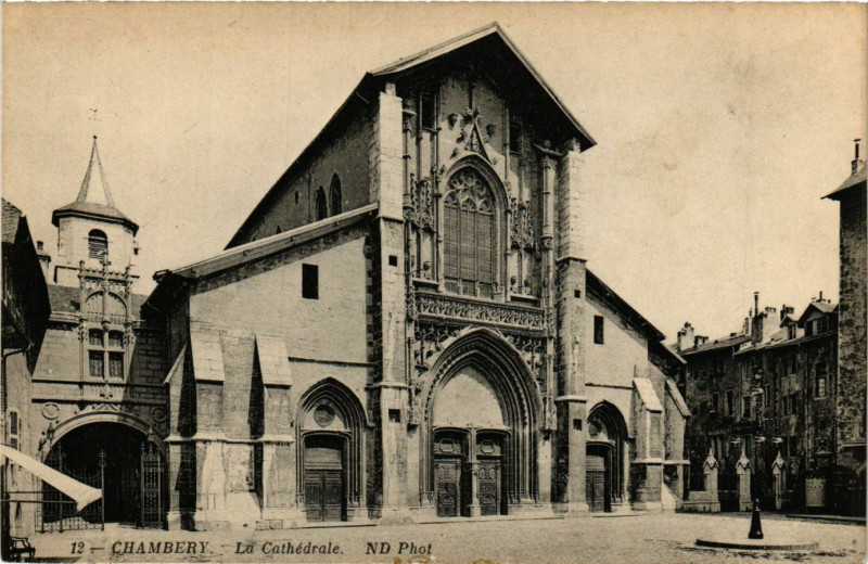 Carte postale ancienne Chambery - La Cathedrale à Chambéry