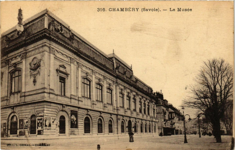 Carte postale ancienne Chambery - Le Musée à Chambéry