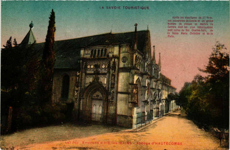 Carte postale ancienne Env. d'Aix-les-Bains - Abbaye d'Hautecombe à Aix-les-Bains