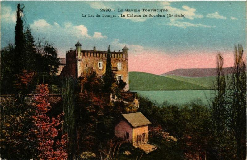 Carte postale ancienne Le Lac du Bourget - Le Chateau de Bourdeau (X. s) à Bourdeau