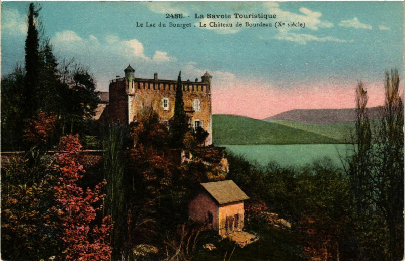 Carte postale ancienne Le Lac du Bourget - Le Chateau de Bourdeau (X. siecle) à Bourdeau