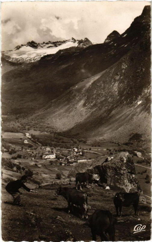 Carte postale ancienne Bonneval-s/-Arc - Vue générale