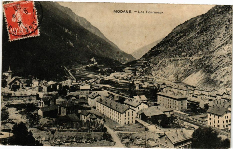 Carte postale ancienne Modane - Les Fourneaux à Modane