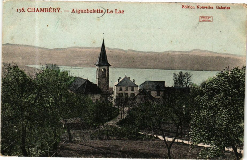 Carte postale ancienne Chambery - Aiguebelette Le Lac à Chambéry