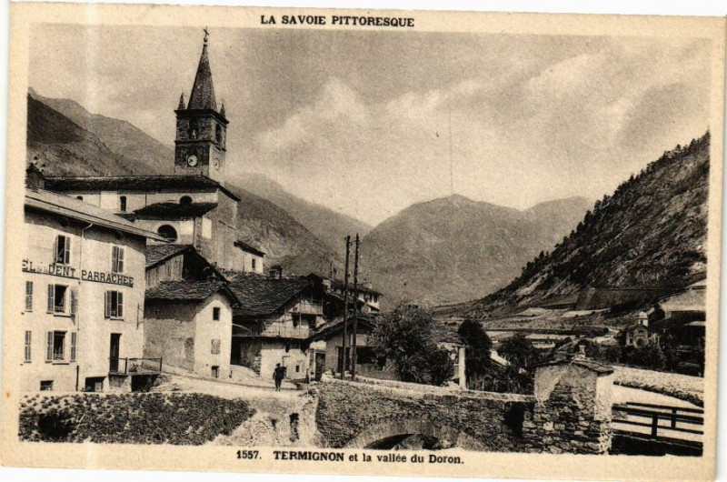 Carte postale ancienne Termignon et la vallée du Doron