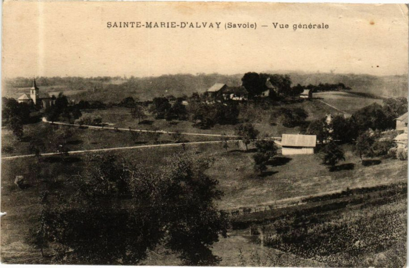 Carte postale ancienne Sainte-Marie-D'Alvay - Vue générale