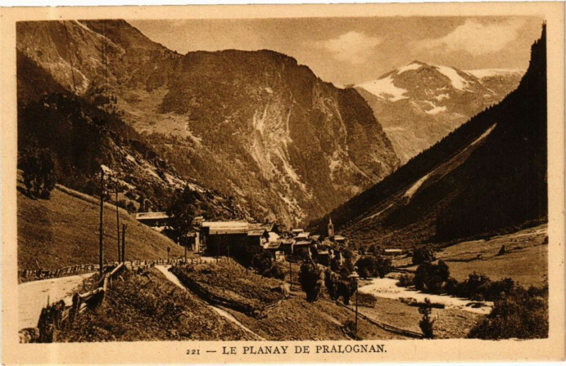 Carte postale ancienne Le Planay de Pralognan à Planay