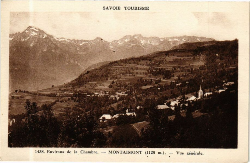 Carte postale ancienne Env. de la Chambre Montaimont - Vue générale à La Chambre