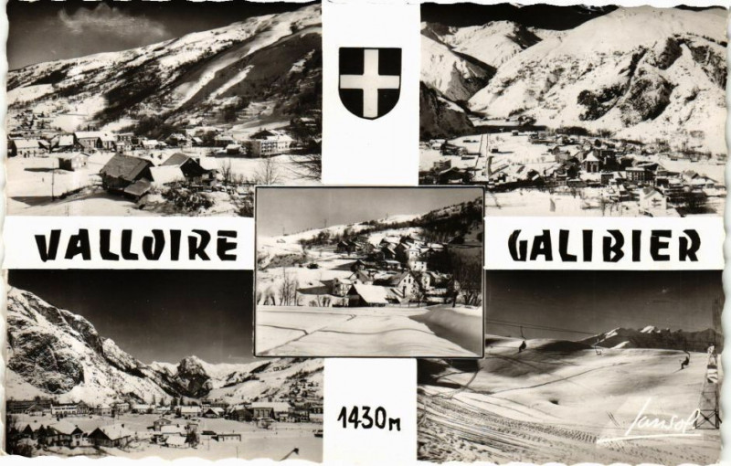 Carte postale ancienne Valloire-Galibier à Valloire