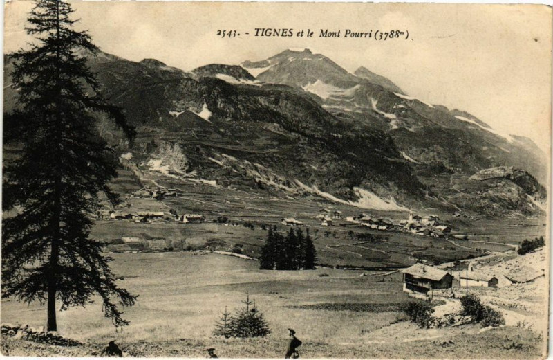 Carte postale ancienne Tignes - Le Mont-Pourri à Tignes