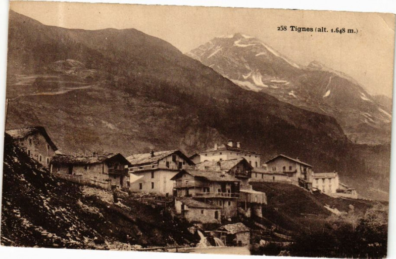 Carte postale ancienne Tignes (alt. 1648 m) à Tignes