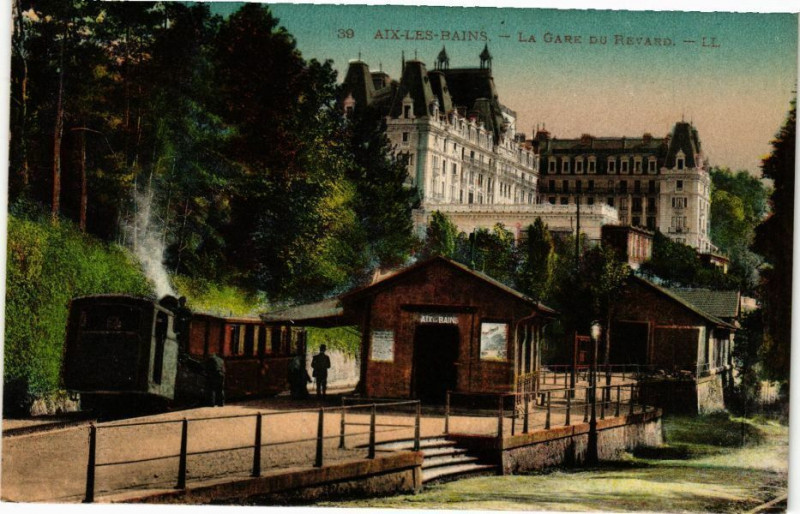 Carte postale ancienne Aix-les-Bains - La Gare du Revard à Aix-les-Bains