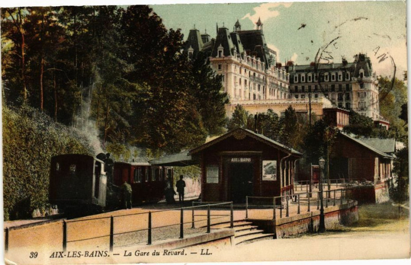 Carte postale ancienne Aix-les-Bains - La Gare du Revard à Aix-les-Bains