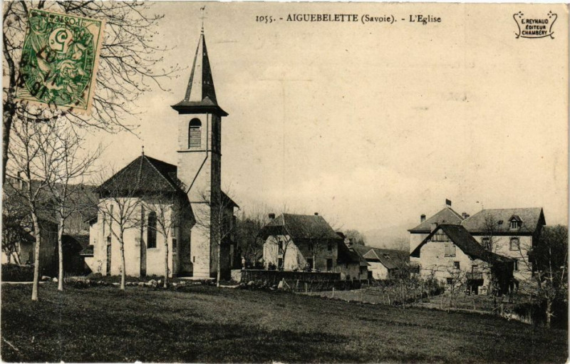 Carte postale ancienne Aiguebelette - L'Eglise