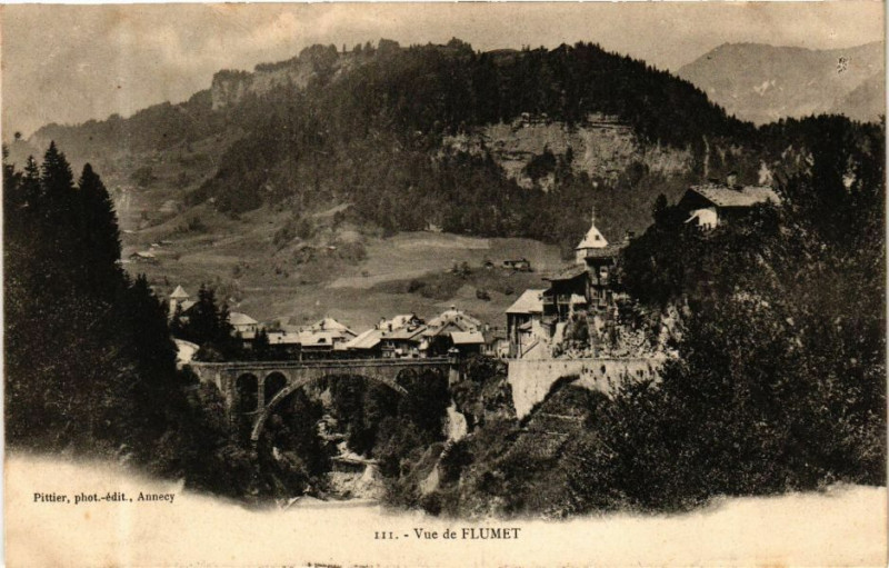 Carte postale ancienne Vue de Flumet à Flumet