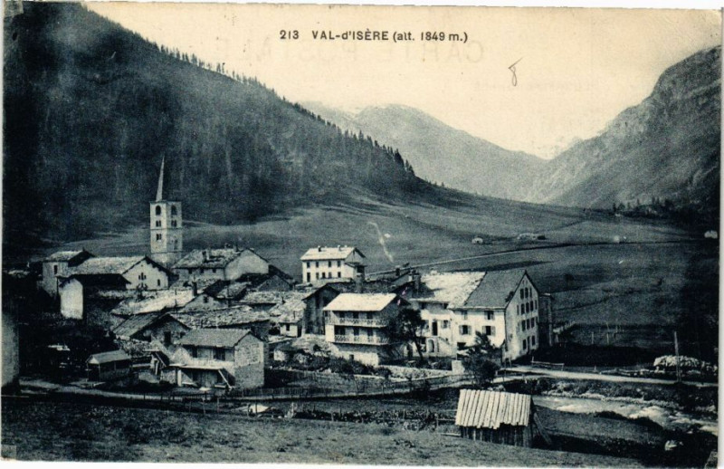 Carte postale ancienne Val d'Isere (alt. 1849 m)