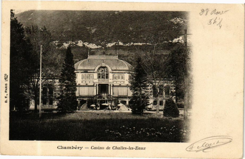 Carte postale ancienne Chambery - Casino de Challes-les-Eaux à Chambéry