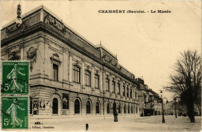 Carte postale ancienne Chambery - Le Musée à Chambéry