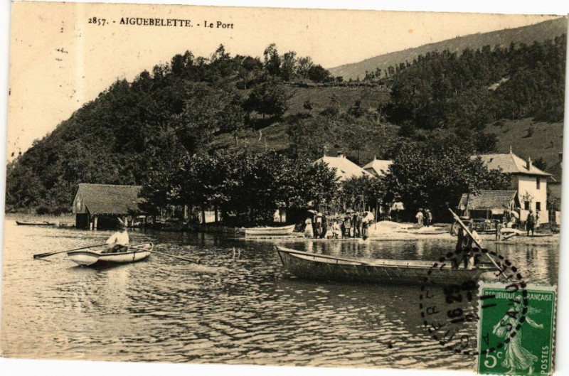 Carte postale ancienne Aiguebelette - Le Port