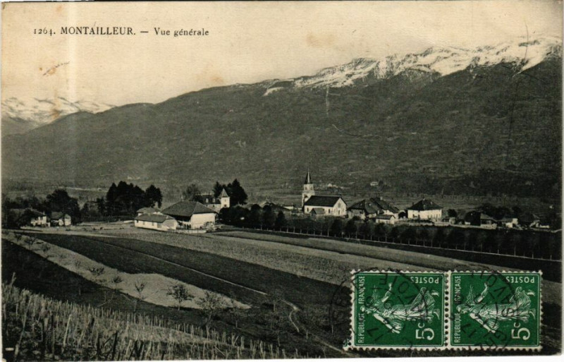 Carte postale ancienne Montailleur - Vue générale à Montailleur