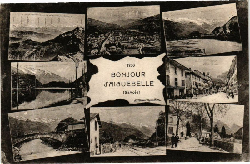 Carte postale ancienne Bonjour d'Aiguebelle