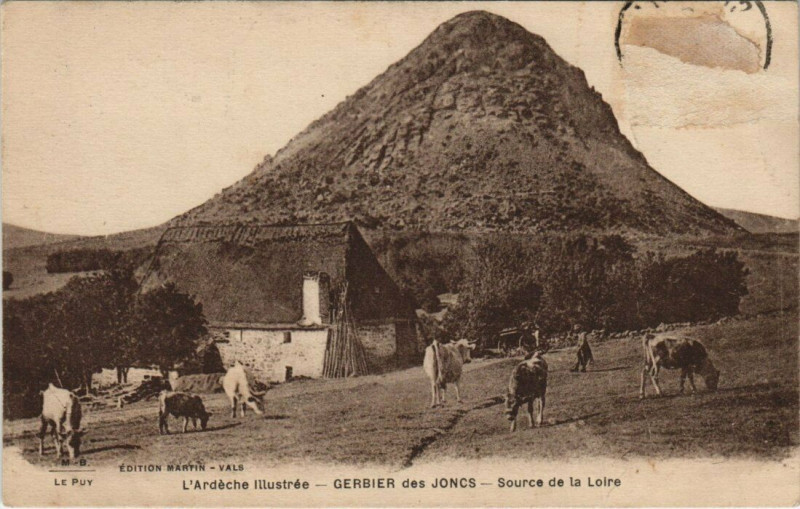 Carte postale ancienne L'Ardeche Illustrée - Gerbier-des-Joncs