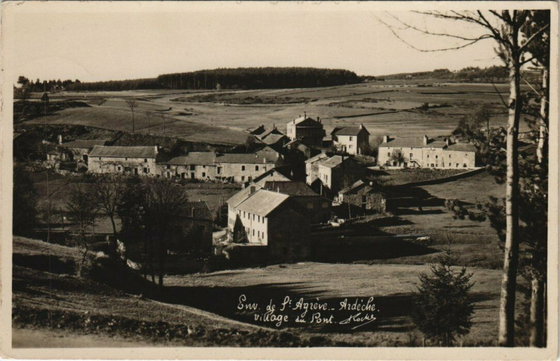 Carte postale ancienne Environs de Saint-Agrere - Ardeche