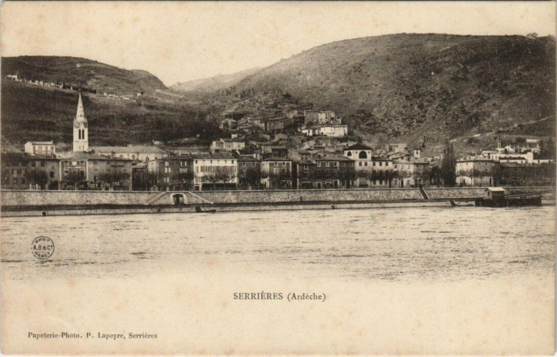 Carte postale ancienne Serrieres à Serrières