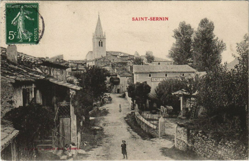Carte postale ancienne Saint-Sernin à Saint-Sernin