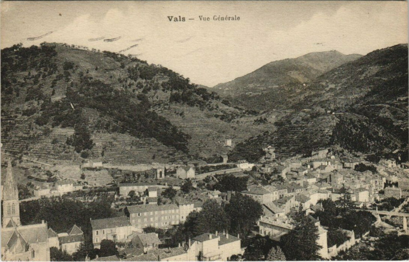 Carte postale ancienne Vals - Vue générale