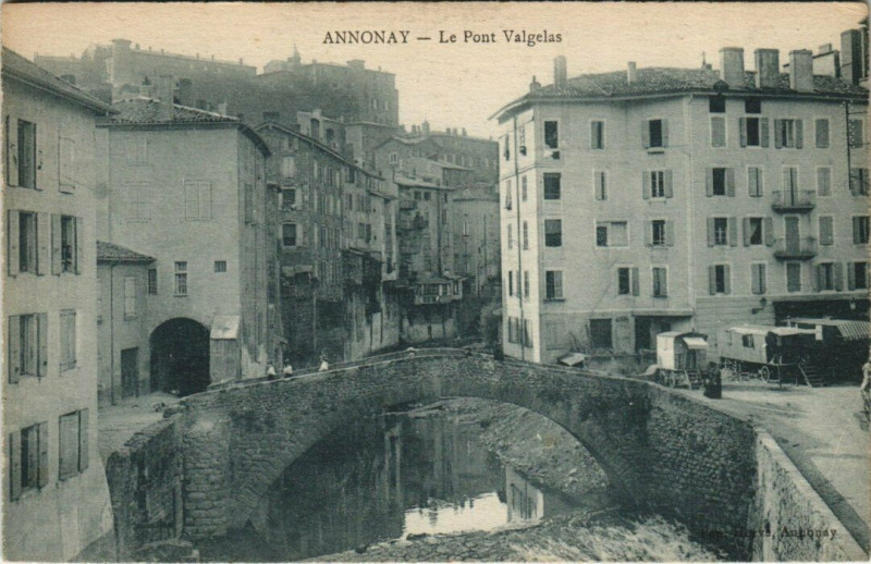 Carte postale ancienne Le Pont Valgelas à Annonay