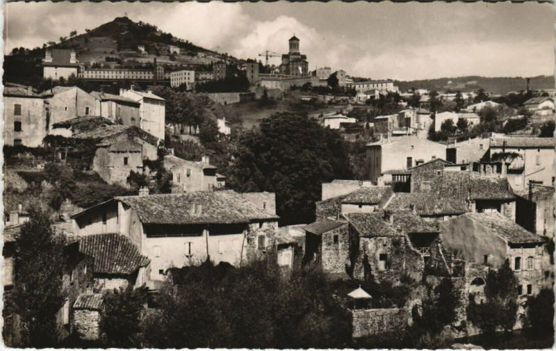 Carte postale ancienne Privas - Vue générale à Privas