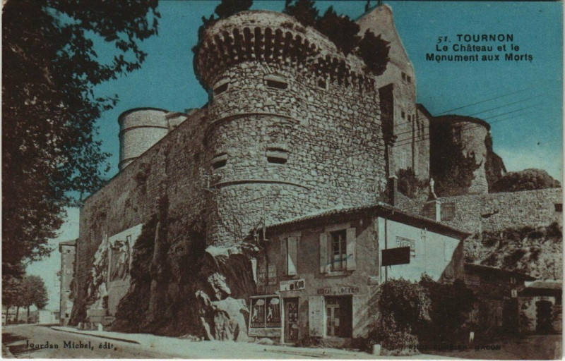 Carte postale ancienne Tournon - Le Chateau