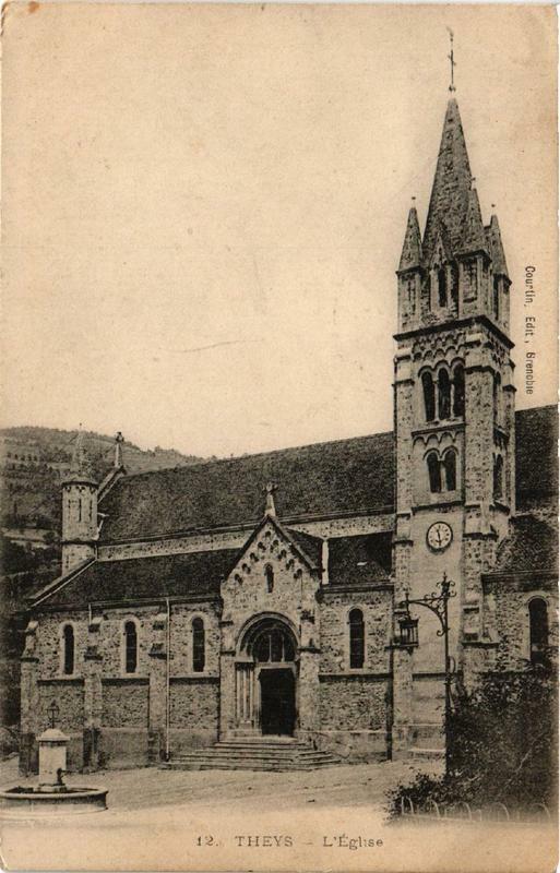 Carte postale ancienne Theys L'Eglise