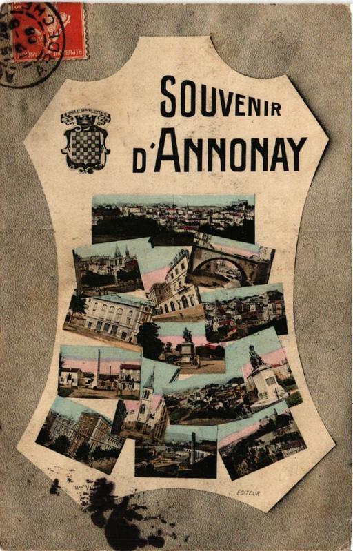 Carte postale ancienne Souvenir d'Annonay à Annonay
