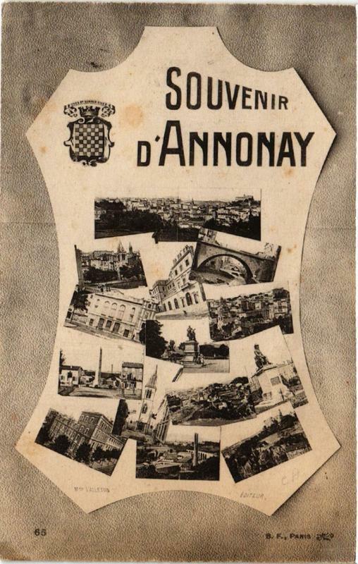 Carte postale ancienne Souvenir d'Annonay à Annonay