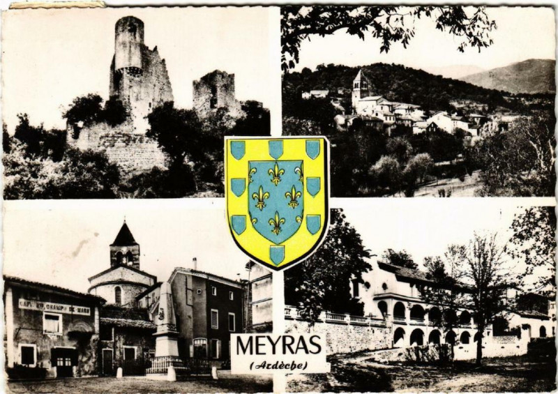 Carte postale ancienne Meyras à Meyras
