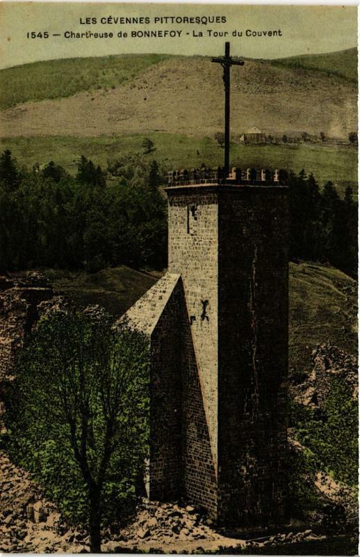 Carte postale ancienne Chartreuse de Bonnefoy La Tour du Couvent
