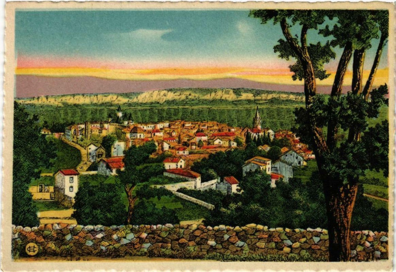 Carte postale ancienne Aubenas Vue générale à Aubenas