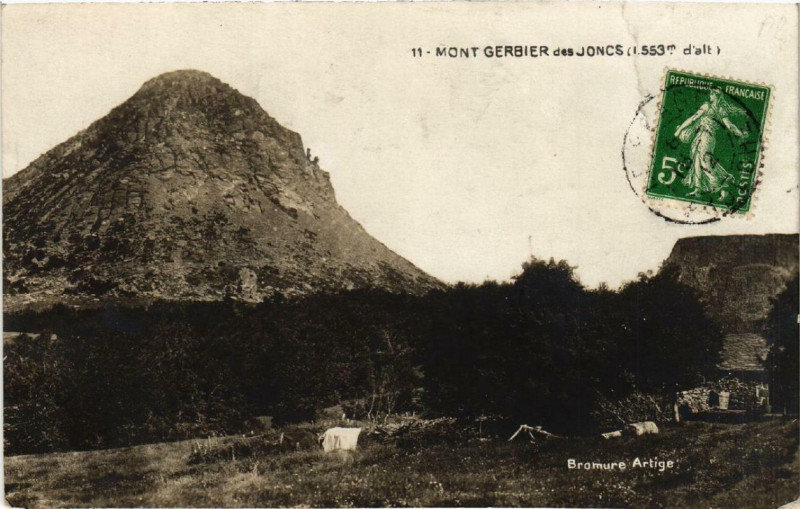 Carte postale ancienne Mont Gerbier-des-Joncs