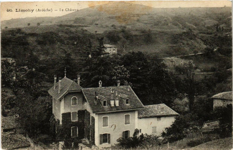 Carte postale ancienne Limony Le Chateau à Limony
