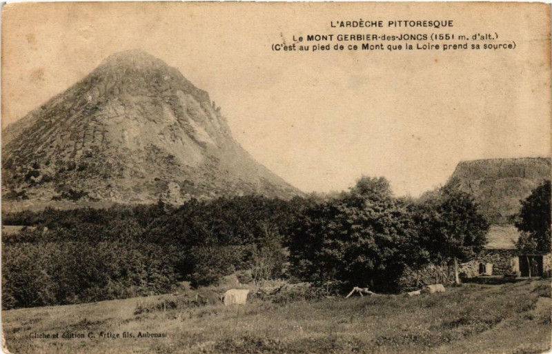 Carte postale ancienne Le Mont Gerbier-des-Joncs