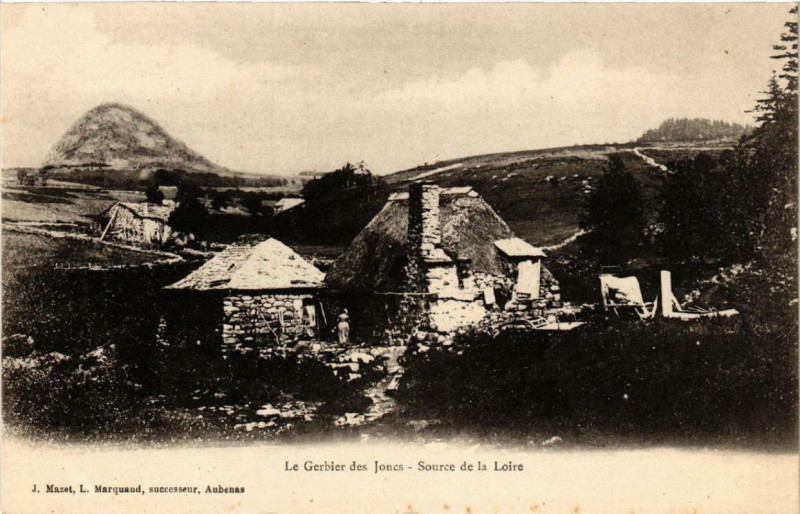 Carte postale ancienne Le Gerbier-des-Joncs Source de la Loire